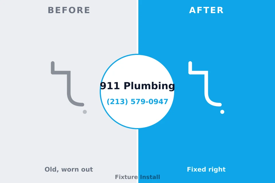 Before and after: plumbing company Durand, MI